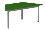 Stół szkolno-przedszkolny trapezowy 1400x700, noga Ø 40, rozmiar 1 - 3