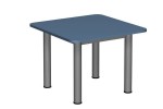 Stół szkolno-przedszkolny/do żłobka, kwadratowy, 700x700, rozmiar 0 - 3, noga Ø 60